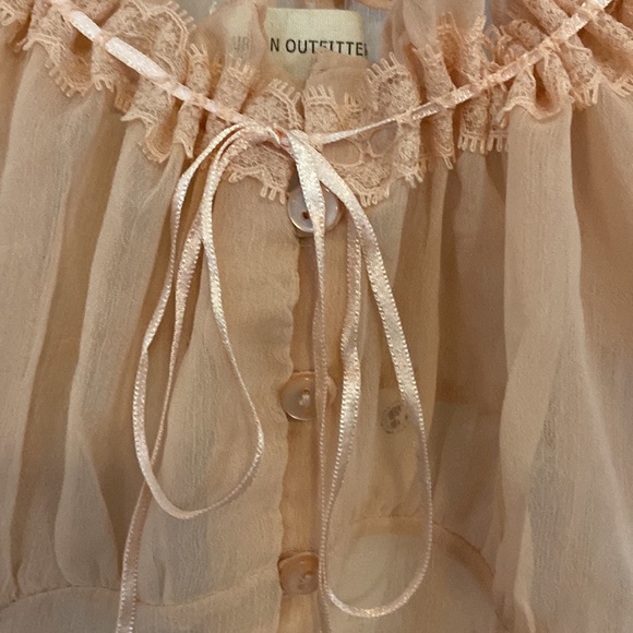 Urban outfitters sheer peach top. - Picture 6 of 8